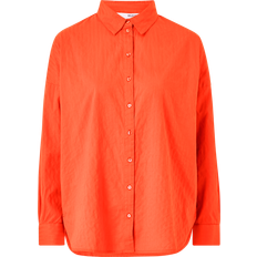 Selected Mujer Camisas Selected Oversized Skjorte orange