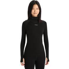 Icebreaker Underställ Icebreaker W Merino LS Roll Neck Svart
