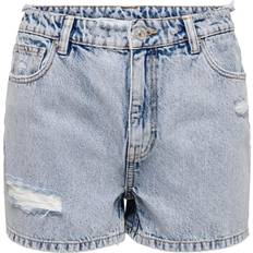 Only Mies Housut & Shortsit Only Jeansshorts Jagger Mom Fit - Schwarz