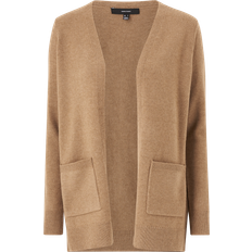 Vero Moda V-ringning Normala Ärmar Stickad Kofta Sepia tint