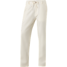 Selected Homme Linneblandning Avsmalnande Byxor Vit