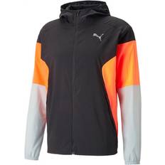 Abbigliamento esterno Puma Run Lightweight Jacket Orange,Black Man