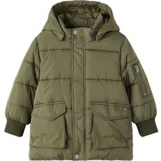 Name It Mini Boys Padded Jacket - Olive Night