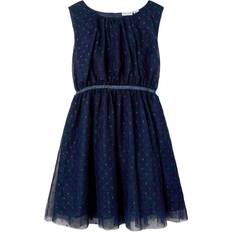 Polyester Kleider Name It Spencer Dress - Dark Sapphire (13218323)