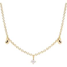 Pdpaola Collar CO01-491-U Love triangle circonita