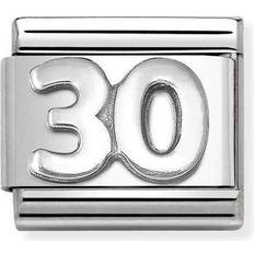 Composable Classic Link Number 30 Charm - Silver