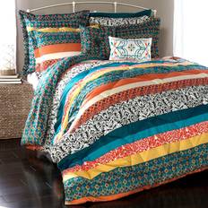 Turquoise Bedspreads Lush Decor Bohemian Bedspread Turquoise, Orange (233.7x228.6)