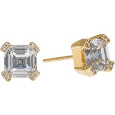 Kate Spade new york Dazzle Square Cubic Zirconia Stud Earrings in Gold Tone