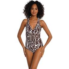 Women Swimsuits La Blanca Women's Fierce Lines Multi-Strap Cross-Back One Piece Swimsuit