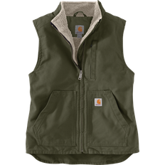 Carhartt Women Vests Carhartt Loose Fit Washed Duck Sherpa-Lined Mock Vest