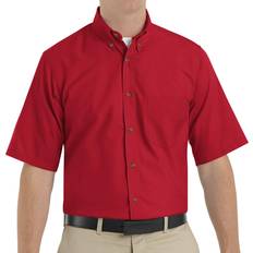 Red dress shirt men Red Kap Men's Poplin Dress Shirt