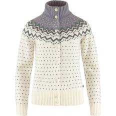 Fjällräven Dame - M Trøjer Fjällräven Dame Övik Knit Cardigan (WHITE (CHALK WHITE-FLINT GREY/113-055) (XXS)