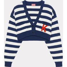 Kenzo Dam Koftor Kenzo V-Ringad Kort Cardigan - Blå