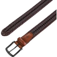 Beige Belts Columbia Mens 35mm Braided Belt Tan