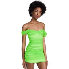 Norma Kamali Walter Off-Shoulder Minidress - Green