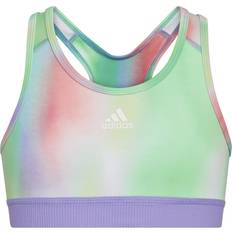 adidas Girl's Allover Print Techfit Bra - Semi Mint Rush