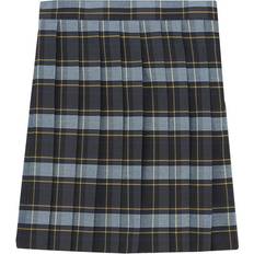 Gold Skirts French Toast Plus Girls Pleated Skirt - Blue/Gold Plaid