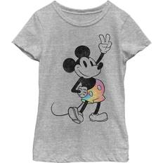 Musse Pigg T-shirts Disney Karaktärer Batik Musse Pigg T-shirt - Atletisk Heather