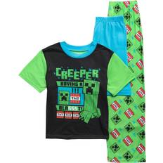 Minecraft Nightwear Children's Clothing Minecraft Boys Creeper Blast 3pc. Pajama Set Green