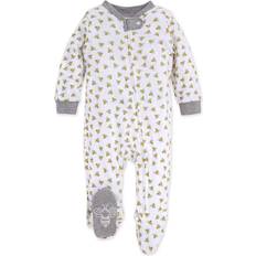 Organic/Recycled Materials Pajamases Burt's Bees Baby Be Honey Bee Striped Organic Cotton Sleep 'N Play Footed Pajama Yellow/White/Black 0-3M