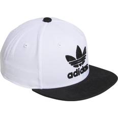 Adidas Black Caps Adidas Youth Originals Trefoil Chain Snapback White