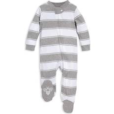 Organic/Recycled Materials Pajamases Burt's Bees Baby Newborn Boys Rugby Stripe Organic Cotton Sleep N Play Footed Pajamas (NB-9M)