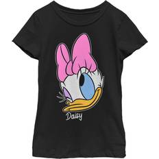 Disney Black Tops Disney Girl's Mickey & Friends Daisy Portrait Child T-Shirt Black