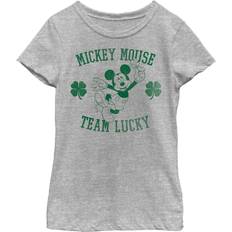 Disney Team Lucky Girl's Crew T-shirt Atletic Heather - Athletic Heather