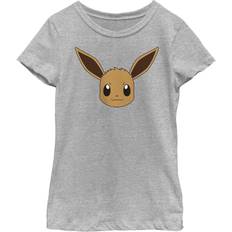 Pokémon Children's Clothing Pokémon Girl Eevee Face Graphic Tee Athletic Heather