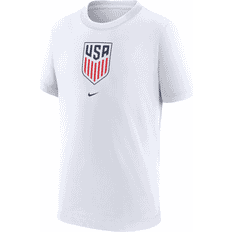 Children's Clothing Nike Girls Youth White USMNT Crest T-Shirt