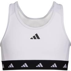 Organic/Recycled Materials Bralettes Adidas Power React Bra White Kids