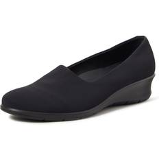 Shoes ecco Womens Felicia Stretch Flat, Black, EU/7-7.5