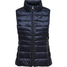 Donna Gilet Only Onlnewclaire Quilted Waistcoat - Marine