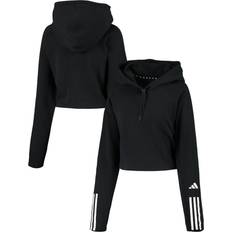 Corduroy - Women Tops Adidas Train Essentials Hooded Track Top Black/White