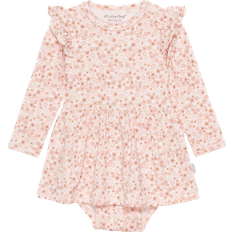 Bambus Kjoler Børnetøj Minymo Bodykjole LS, Soft Pink