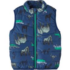 Poliestere Gilet Name It Gilet blu Nmmmylane Insignia