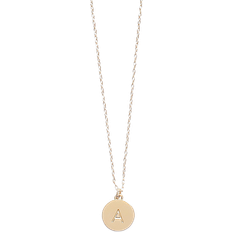 Initial Mini Pendant Necklace - Gold