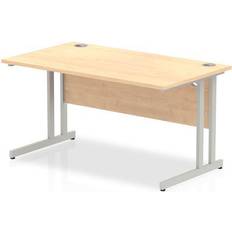 Impulse Dynamic Rectangular Straight Maple Cantilever Frame Writing Desk