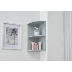 Furniture GFW Corner Bathroom Groove Wall Shelf