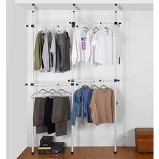 House of Home Telescopic 2-Tier Wardrobe Clothes Rack