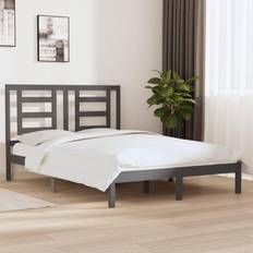150 x 200 senge og madrasser vidaXL 150x200 fyrretræ Sengeramme