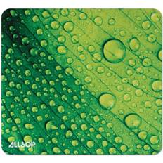 Green Mouse Pads Allsop Nature Smart Mouse Pad Leaf Raindrop