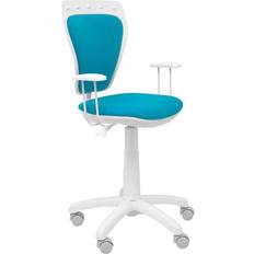 Bleu Chaises P&C Salinas Pour Jeunes Blanc Micro Bleu Chaise de bureau