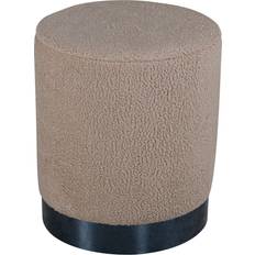 Venture Home Beige Taburetter Venture Home Benji fodskammel Ø35cm Siddepuf