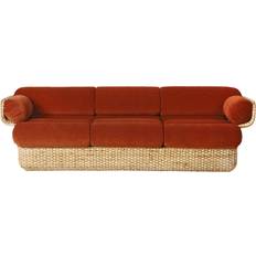 GUBI Basket 3 Seater Rattan Belsuede Sp Fr 133 Sofa