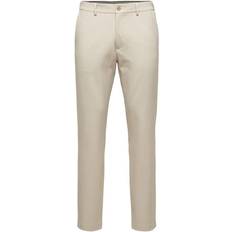 Selected 175 Slim Fit Byxor Beige