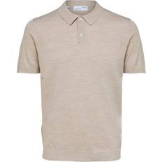 Merinould polo Selected Merinould Polo Beige