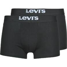 Levi's Underbukser på tilbud Levi's ensfarvede basisboksershorts 2pak Sort Black