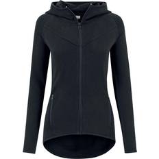 Urban Classics Dame Sweatere Urban Classics Ladies Ladies Athletic Interlock Zip Hoody black