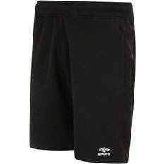 Umbro Mens Pro Fleece Shorts (Black/White)